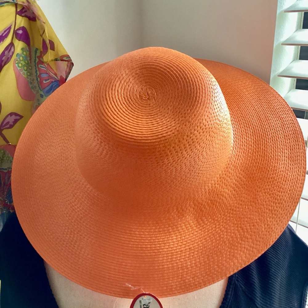 Boston Orange Sun Hat, 4” Brim